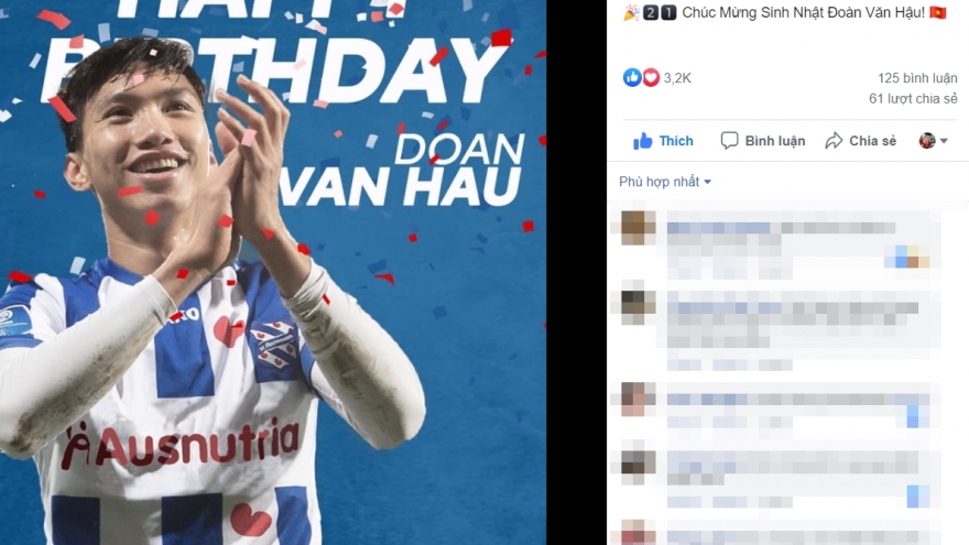 VIDEO: Văn Hậu ăn mừng sinh nhật với đồng đội ở Hà Lan