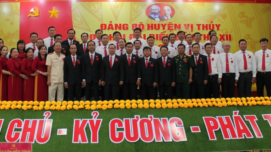 Ông Nguyễn Văn Vui tái đắc cử Bí thư Huyện ủy Vị Thủy, Hậu Giang