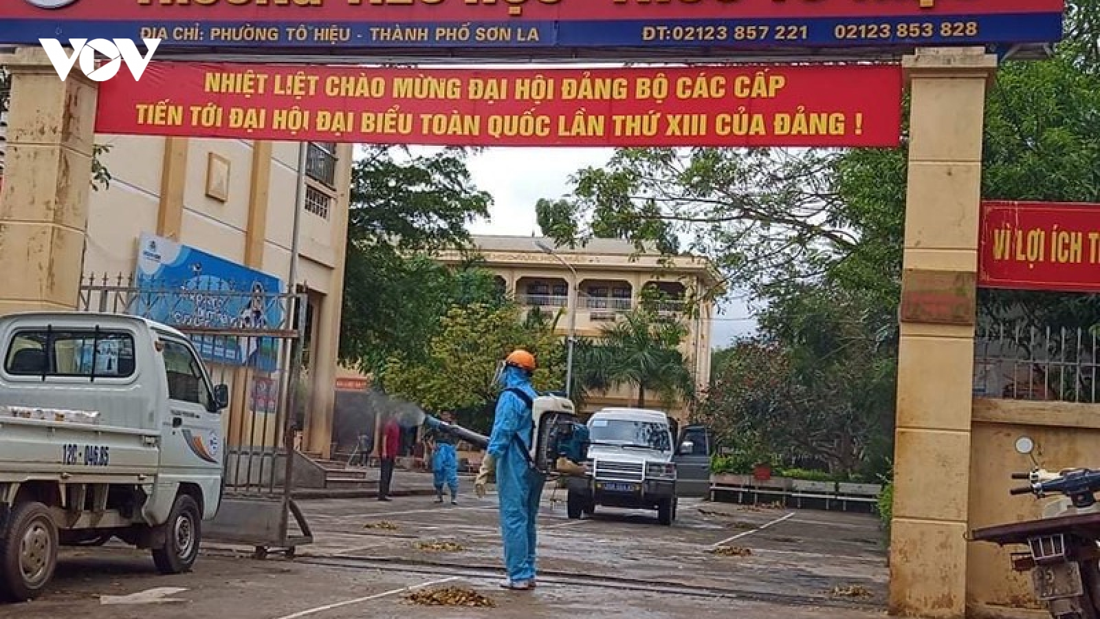 Thành phố Sơn La khử khuẩn, đảm bảo an toàn cho học sinh trở lại trường