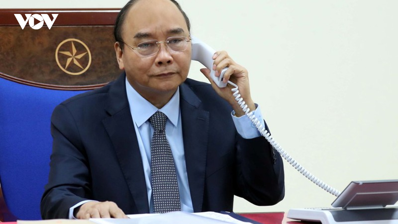 Thủ tướng Nguyễn Xuân Phúc điện đàm với Tổng thống Donald Trump