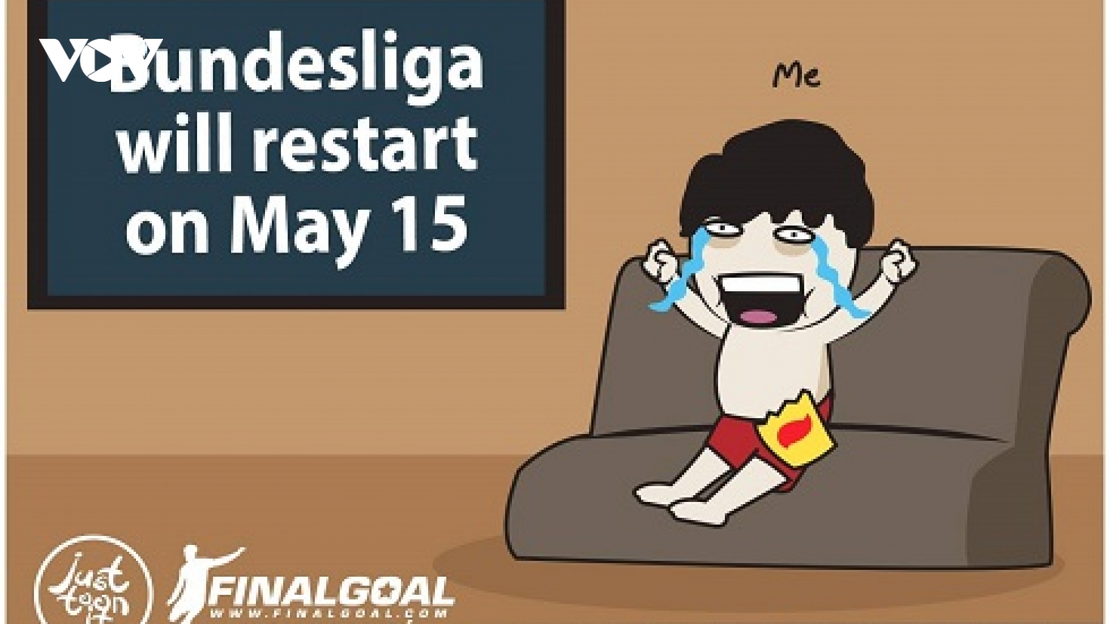 Biếm họa 24h: Người hâm mộ "mừng phát khóc" khi bóng đá trở lại