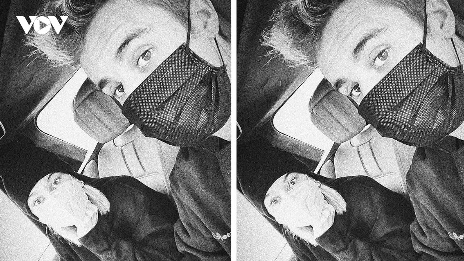 Justin Bieber và vợ mặc đồ đôi, đeo khẩu trang kín mít lái xe ra phố