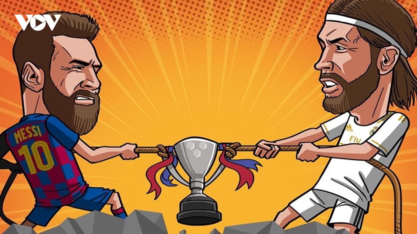 Biếm họa 24h: La Liga trở lại, chức vô địch về tay Barca hay Real Madrid?