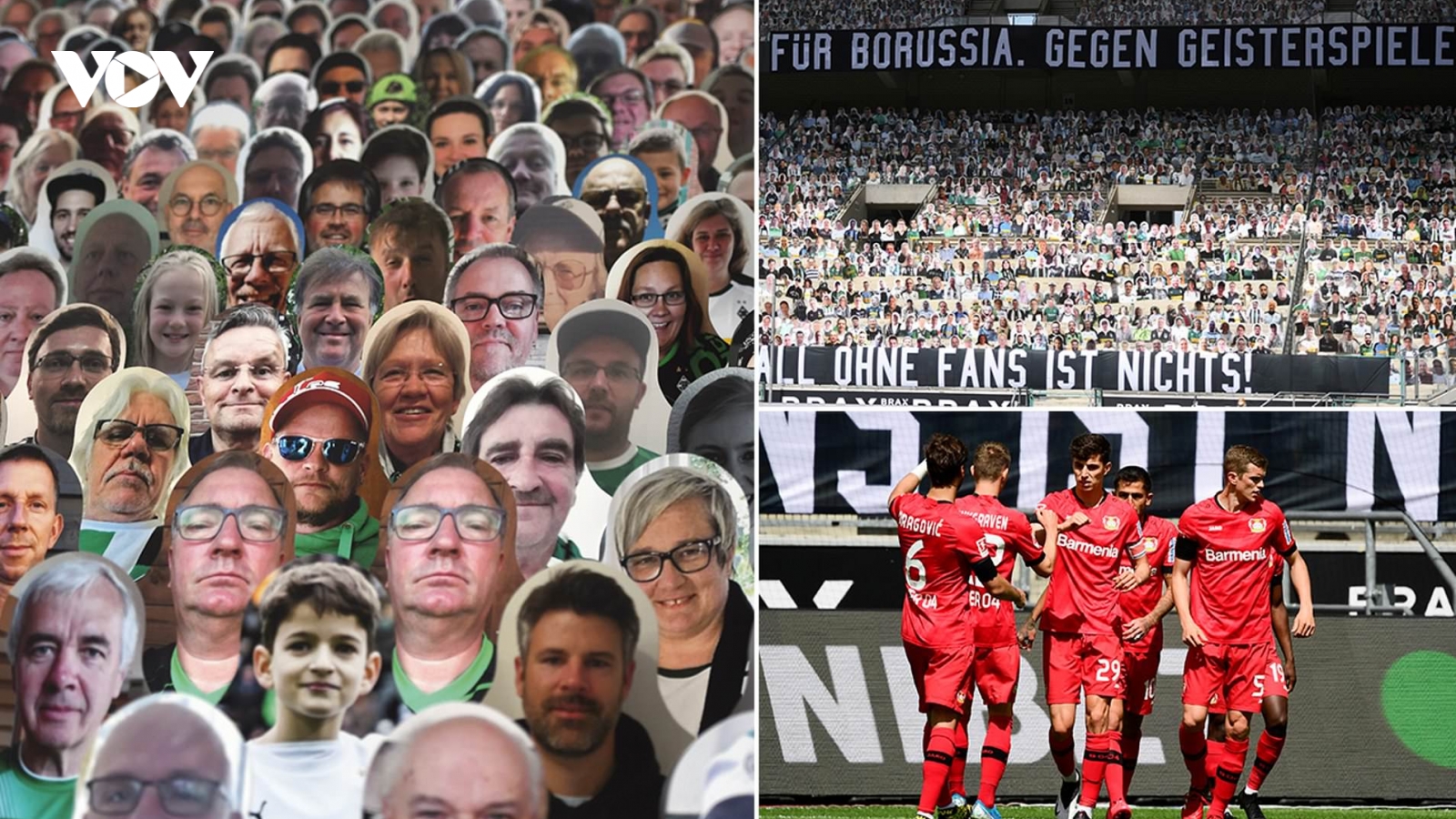 Đội bóng Bundesliga phủ kín khán đài bằng 13.000 bìa ảnh CĐV