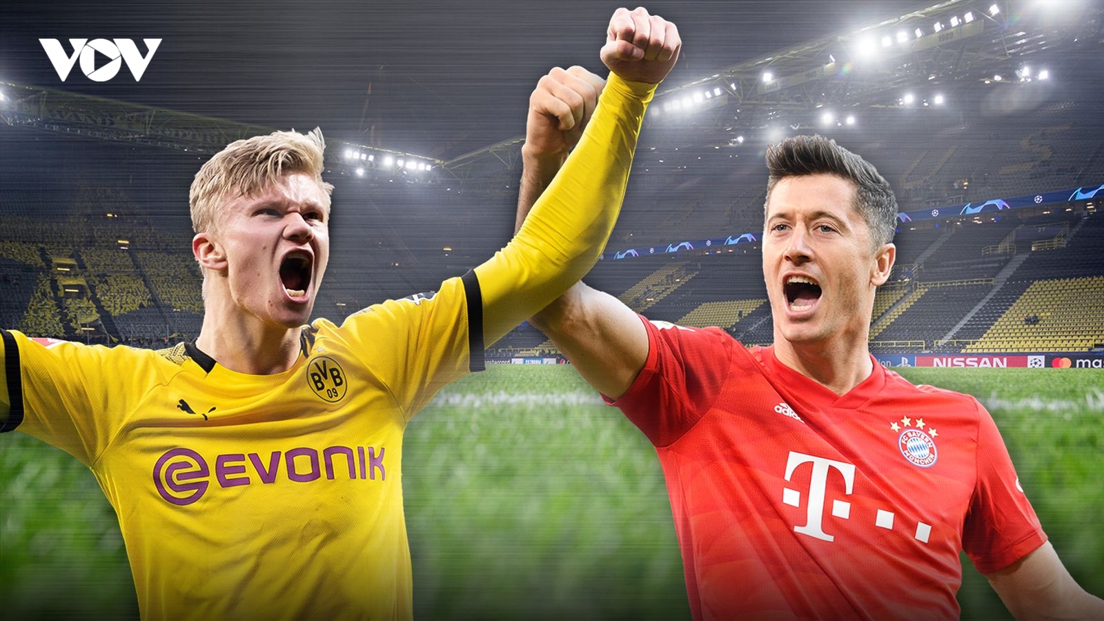 Dortmund - Bayern Munich: Haaland so găng Lewandowski ở Der Klassiker