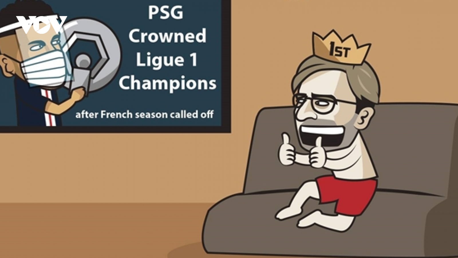 Biếm họa 24h: Liverpool mừng thầm khi PSG vô địch Ligue 1