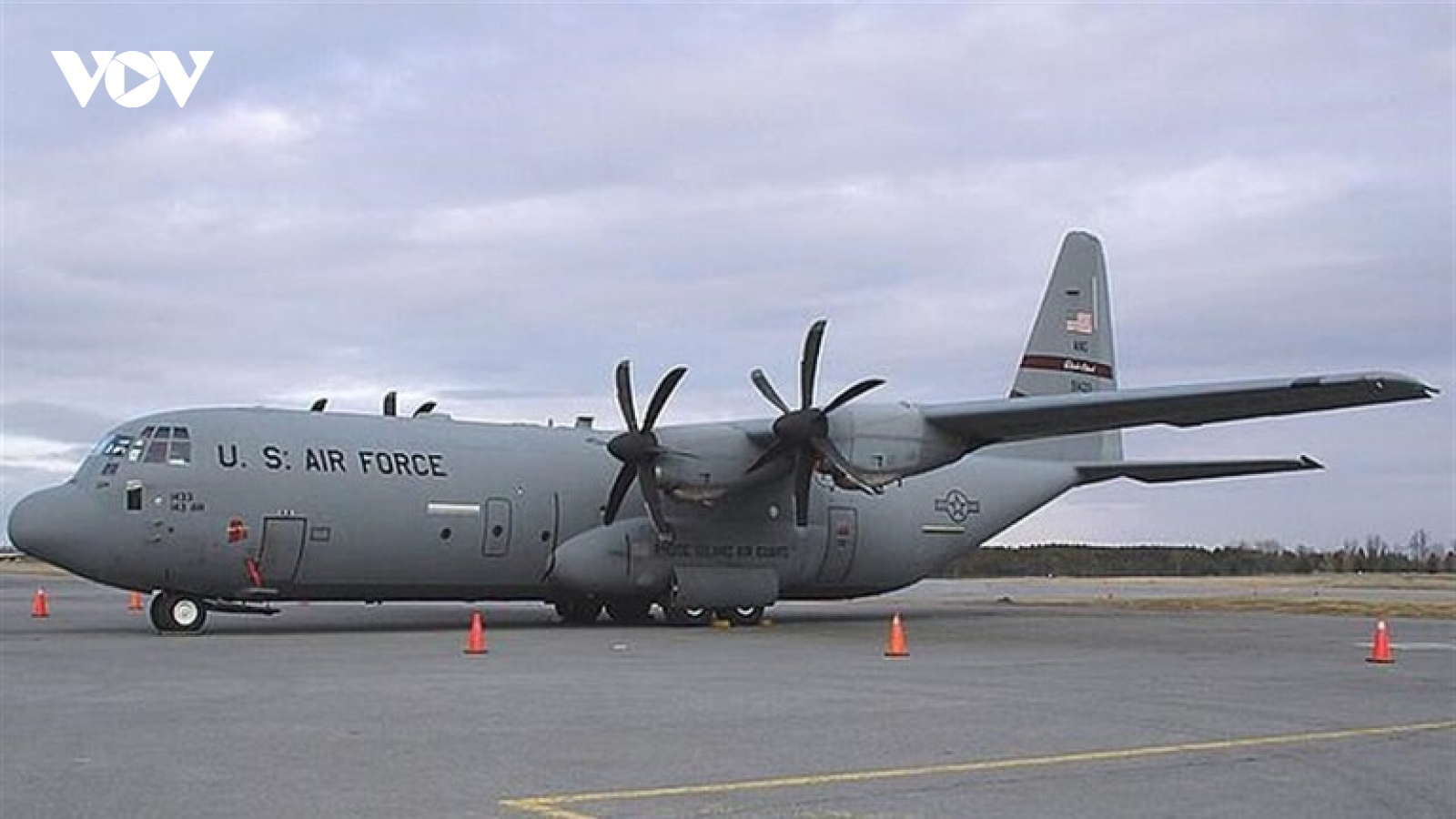 Máy bay quân sự C130 của Mỹ bị rơi ở căn cứ không quân Iraq