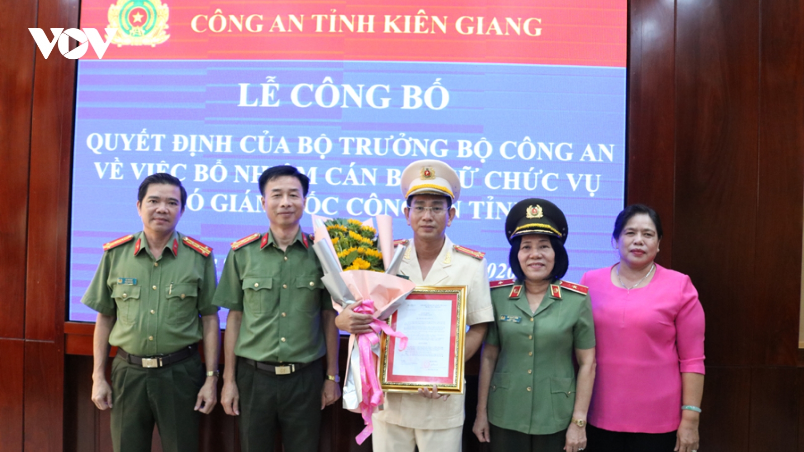 Bổ nhiệm Trưởng phòng Tổ chức cán bộ làm PGĐ Công an tỉnh Kiên Giang