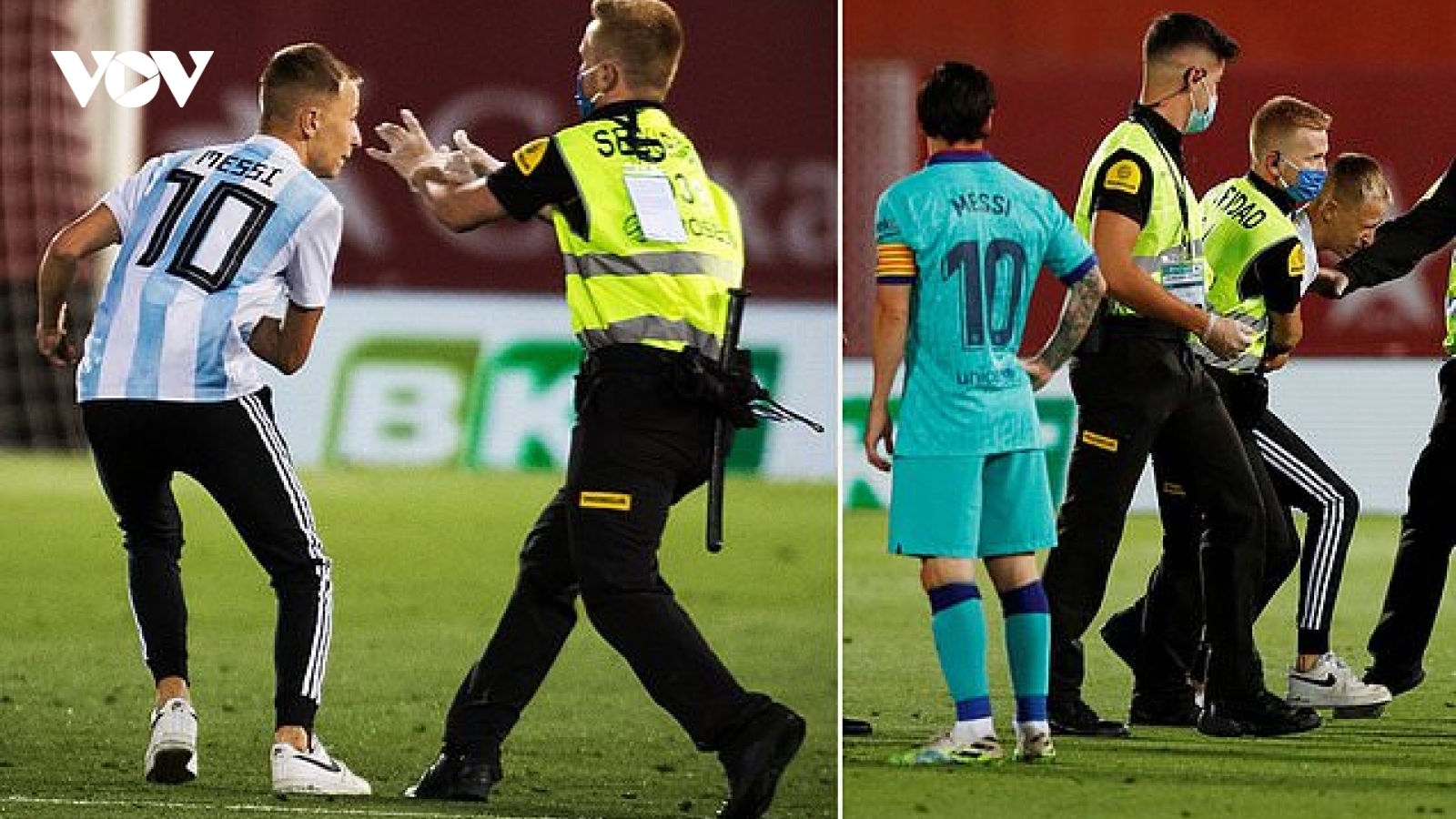 Barca đá không khán giả, fan cuồng vẫn lao vào sân tiếp cận Messi