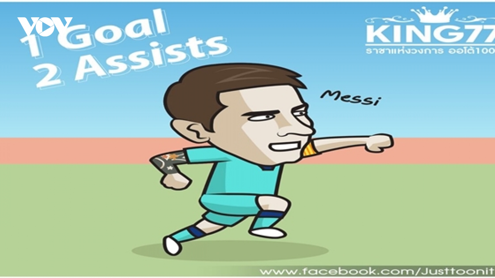 Biếm họa 24h: Lionel Messi trở lại ấn tượng hơn hẳn Cristiano Ronaldo
