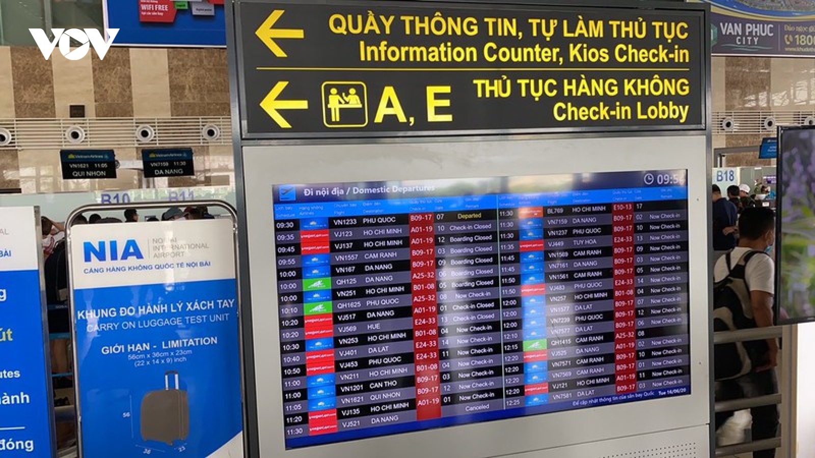 Sân bay Nội Bài ngừng phát thanh thông tin chuyến bay từ 30/7