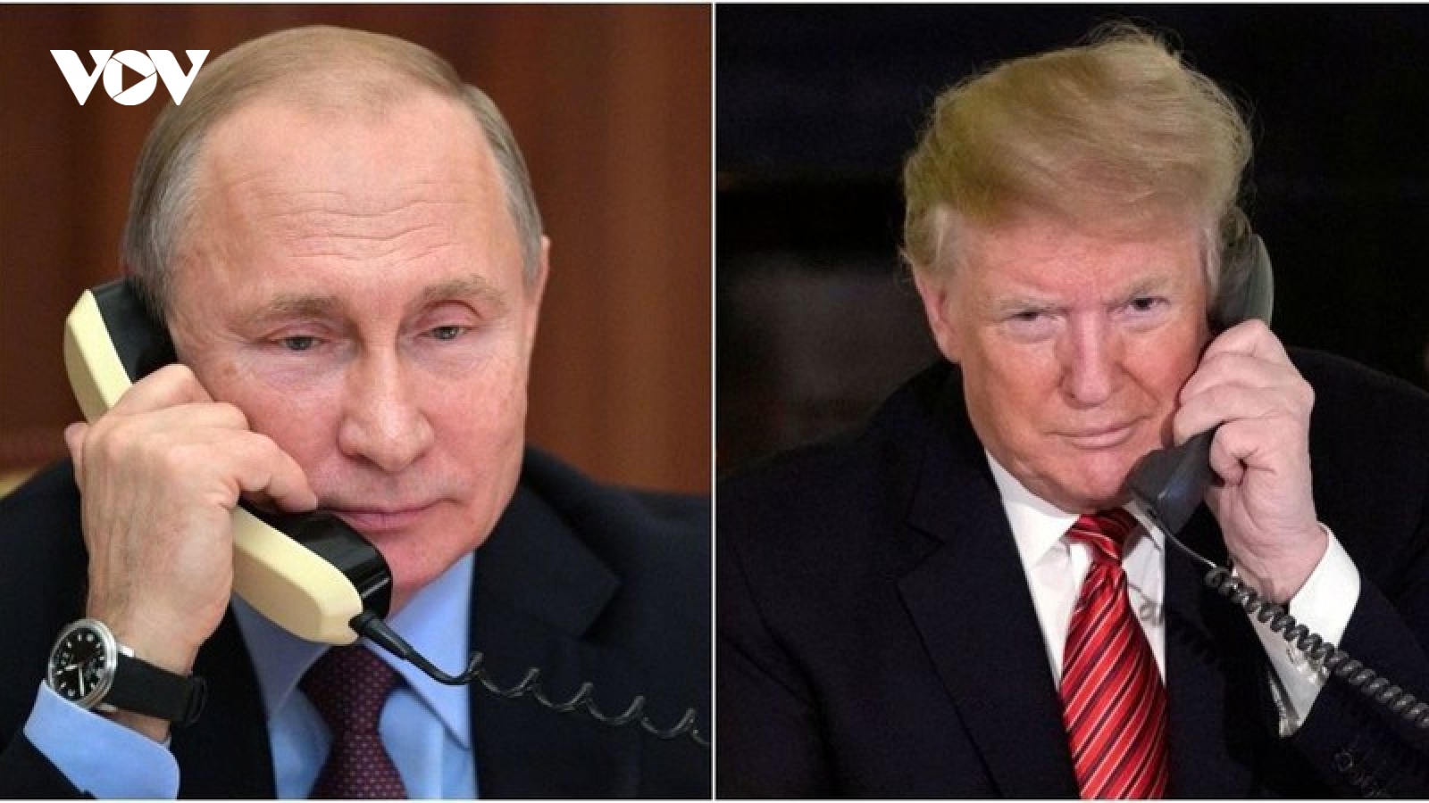 Tổng thống Mỹ Donald Trump điện đàm với Tổng thống Nga Putin