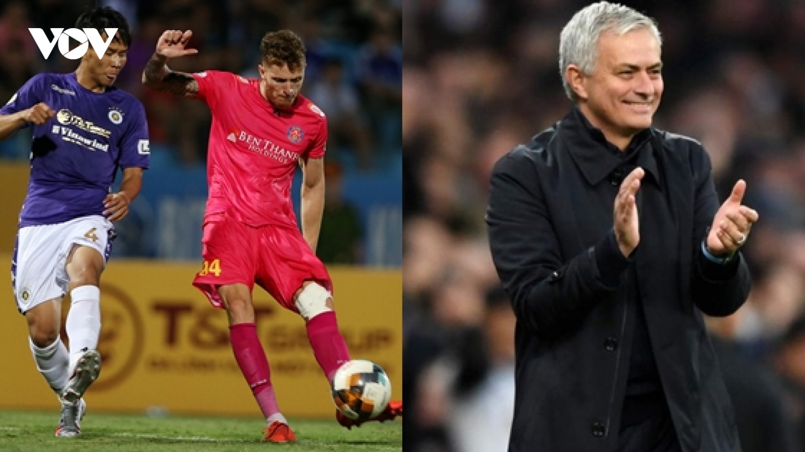 HLV Vũ Tiến Thành dùng Jose Mourinho để khắc họa lối đá của Sài Gòn FC