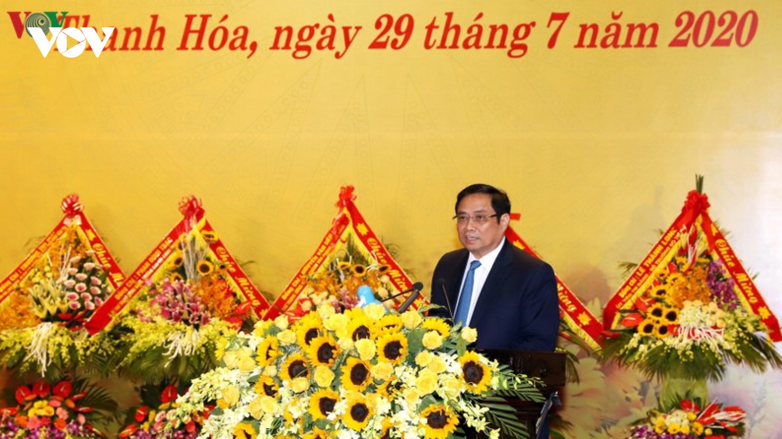 Ông Phạm Minh Chính dự lễ kỷ niệm 90 năm thành lập Đảng bộ Thanh Hóa