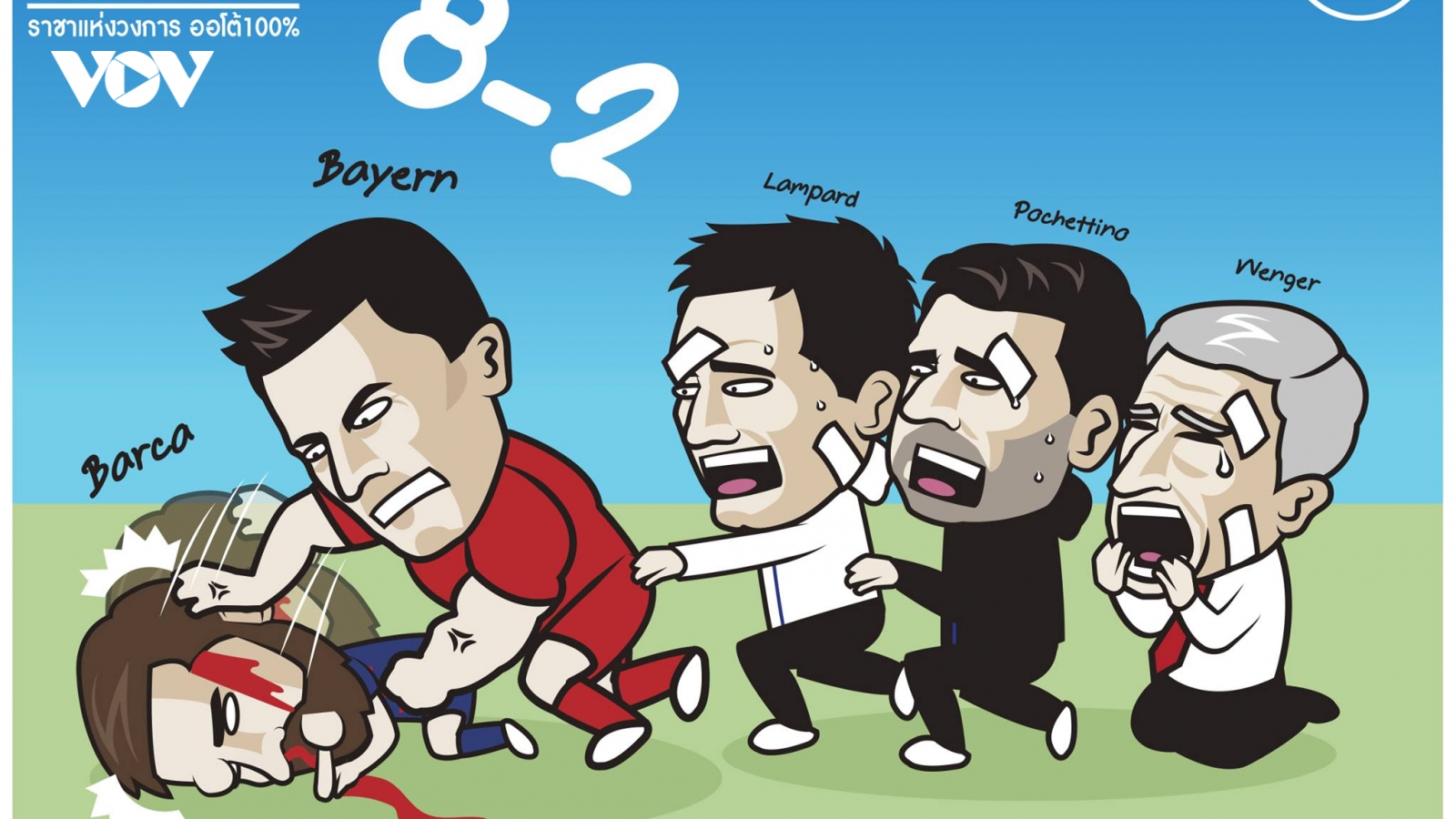 Biếm họa 24h: Barca nhận cái kết "đắng lòng" khi chọc giận Bayern Munich