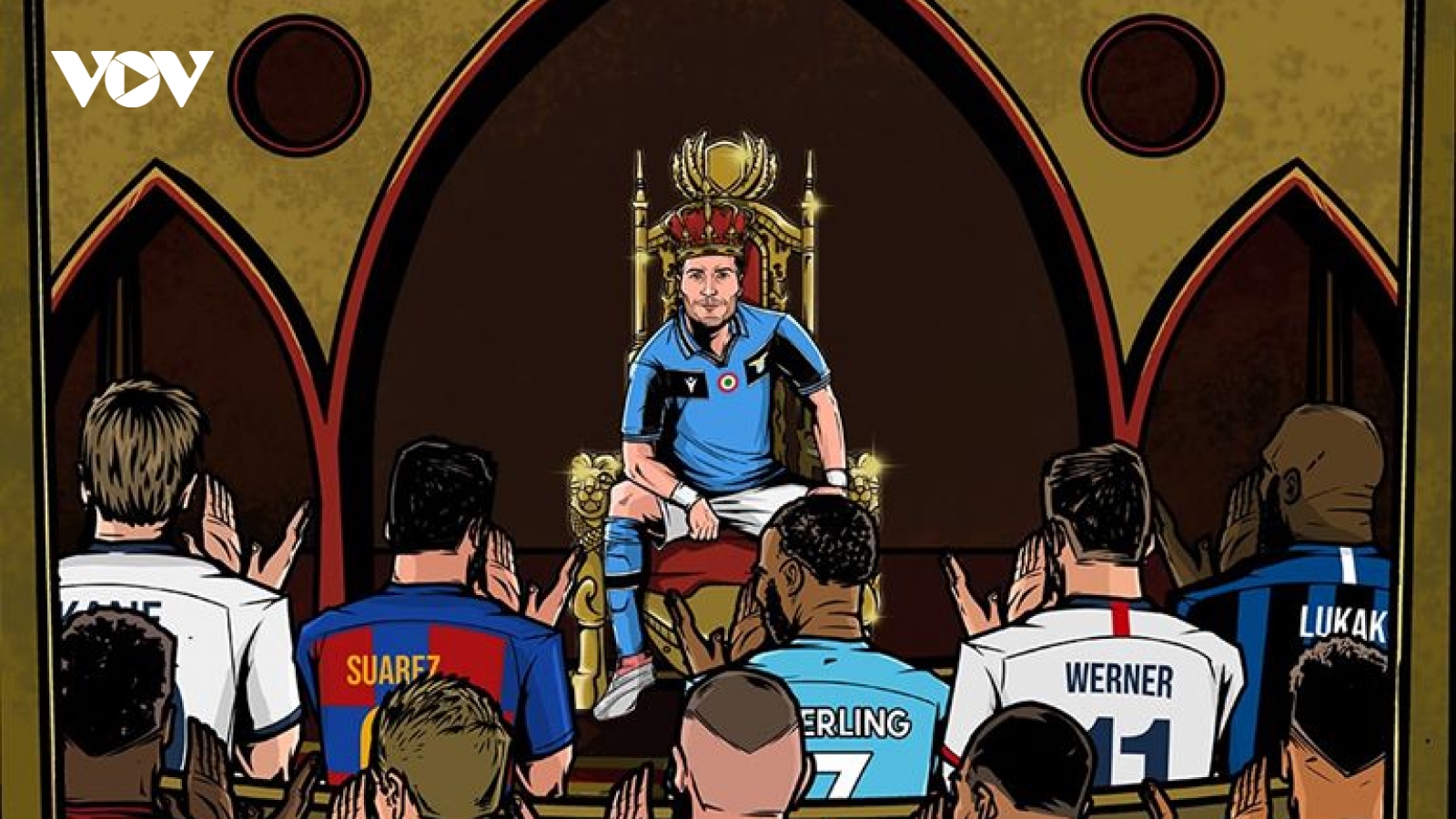 Biếm họa 24h: Messi và Ronaldo “nuốt lệ” vỗ tay chúc mừng Immobile