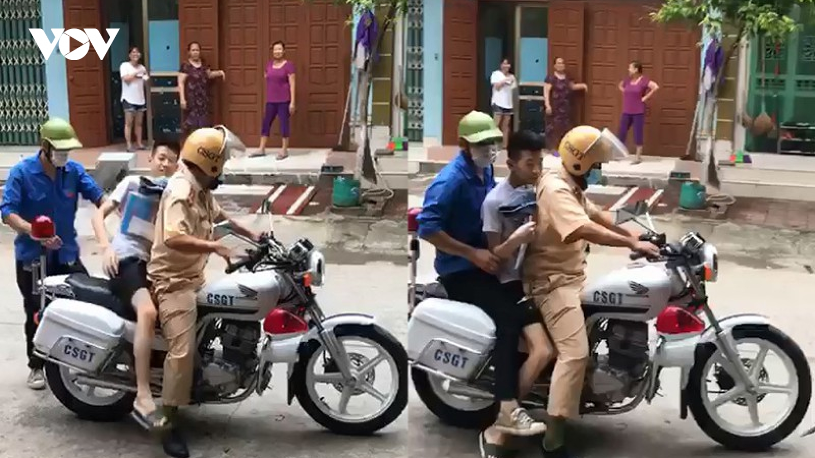 CSGT đón nam sinh ngủ quên mặc quần đùi đi thi: Người trong cuộc nói gì?