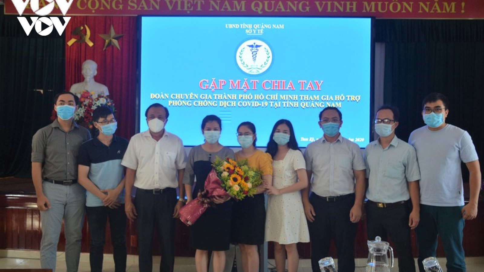 Đoàn y, bác sĩ TPHCM rời Quảng Nam sau 3 tuần hỗ trợ điều trị bệnh nhân Covid-19