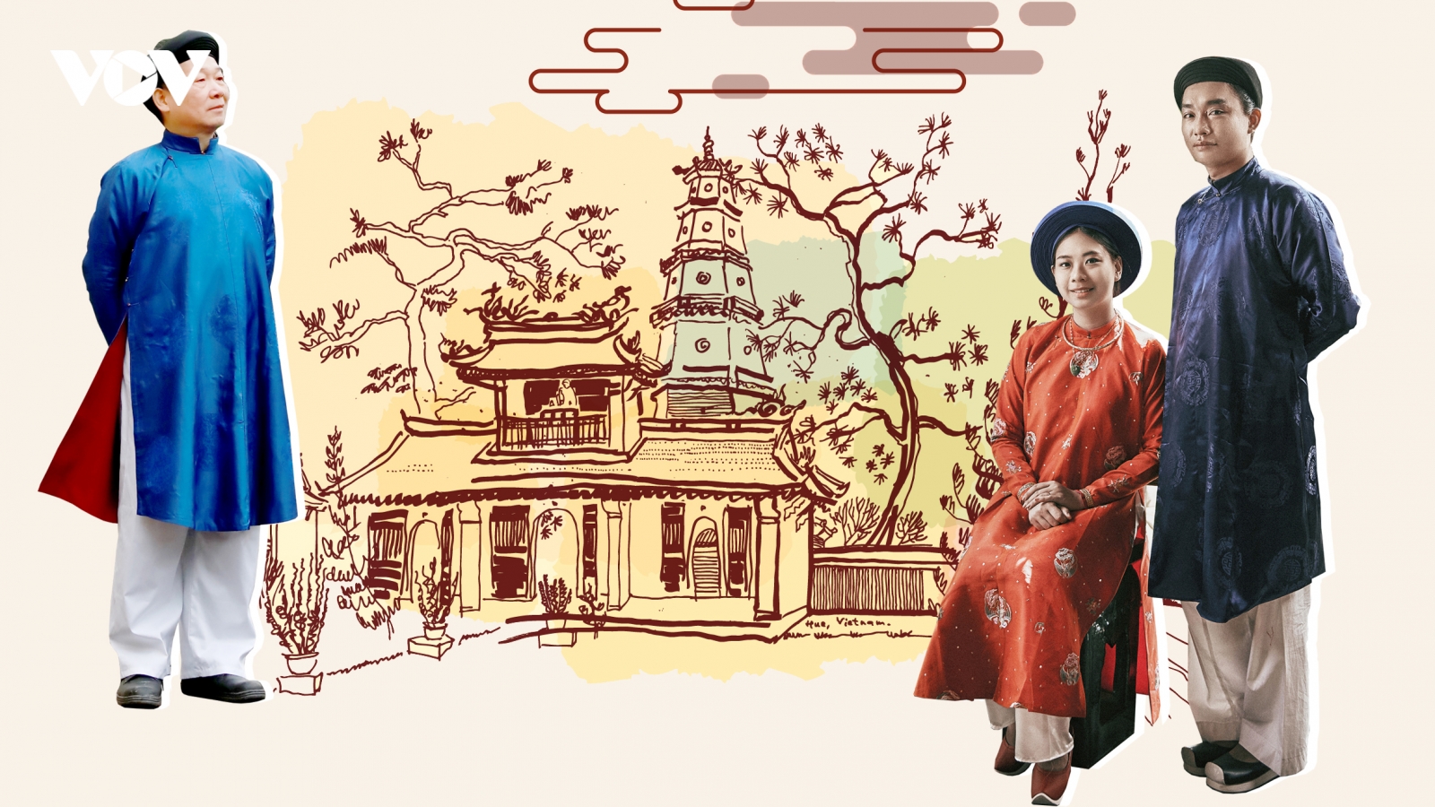 Áo dài ngũ thân nam truyền thống - Di sản bị lãng quên