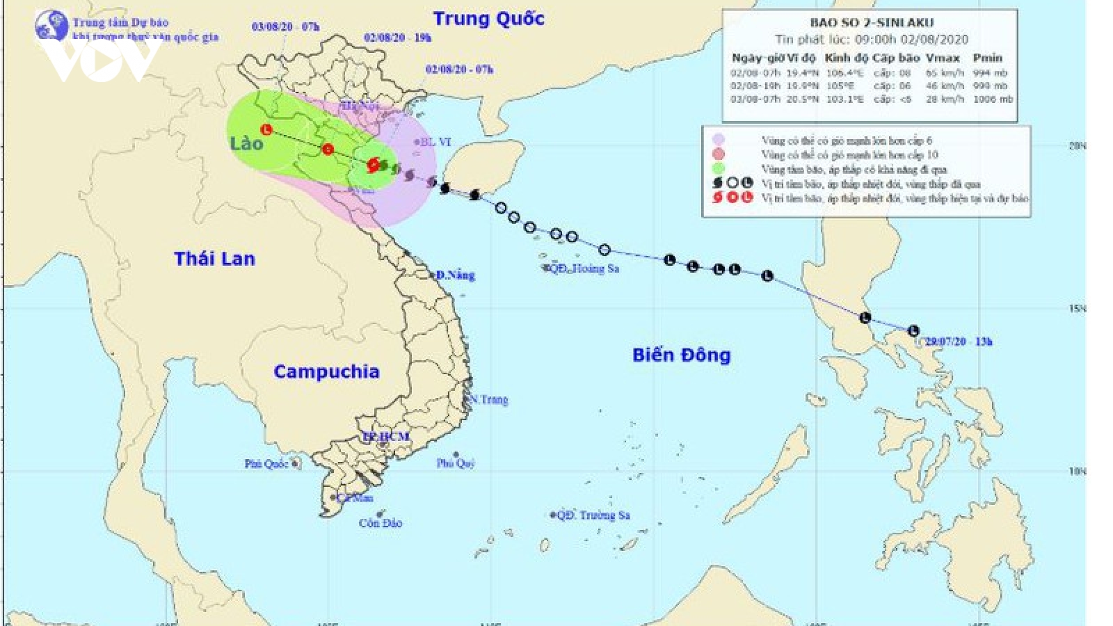 Bão số 2 giật cấp 10 sắp đổ bộ vào đất liền, mưa lớn khắp cả nước