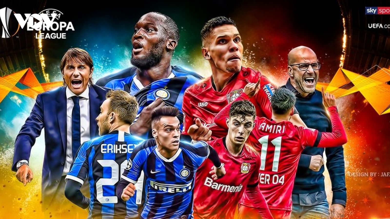 Inter Milan - Bayer Leverkusen: Romelu Lukaku so giày Kai Havertz