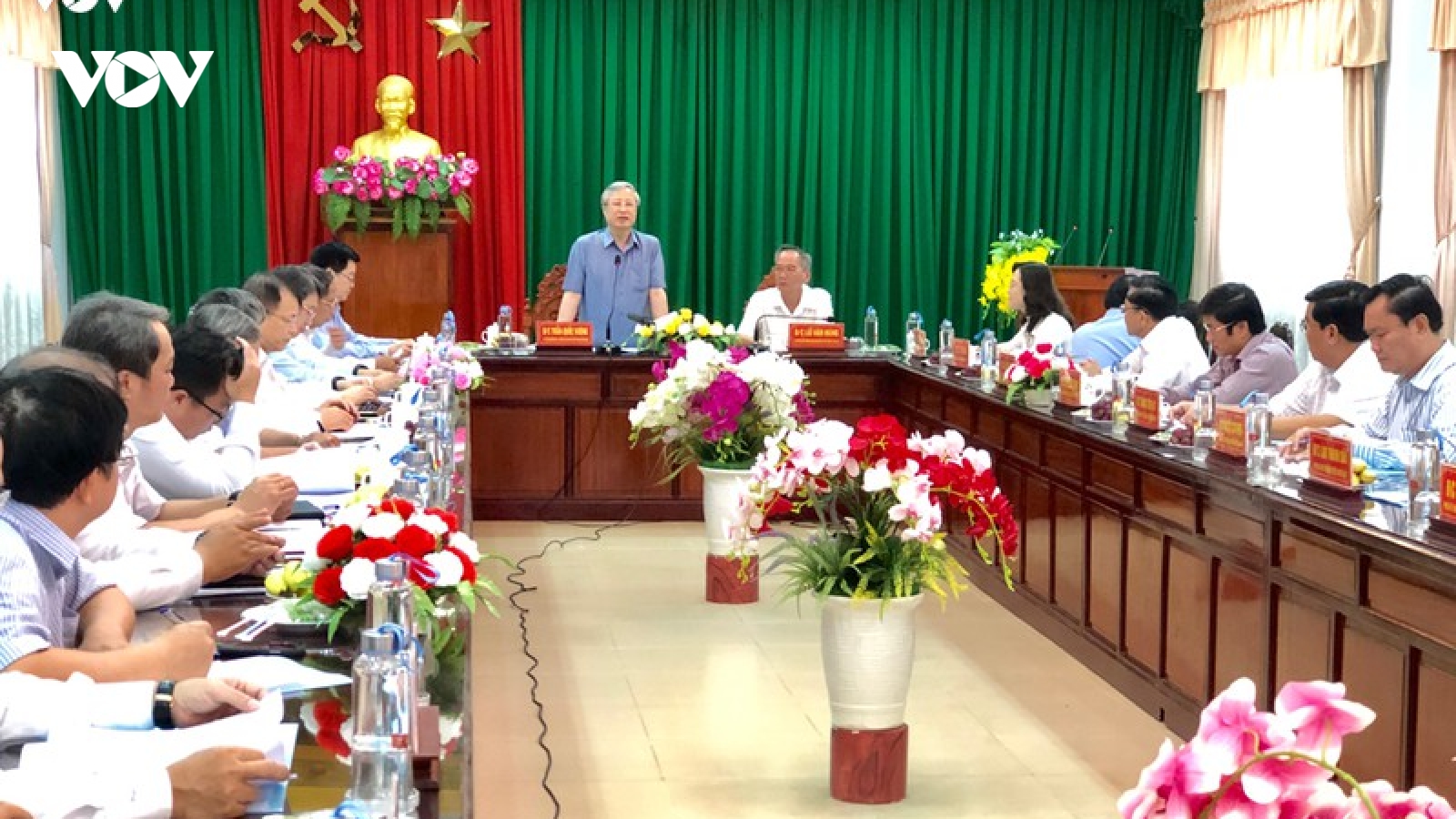 Ông Trần Quốc Vượng làm việc với huyện nông thôn mới Phước Long, Bạc Liêu