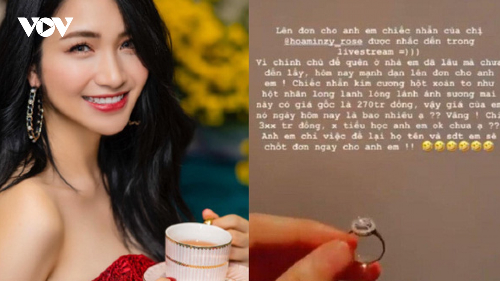 Chuyện showbiz: Hòa Minzy kể chuyện mất nhẫn kim cương 300 triệu đồng