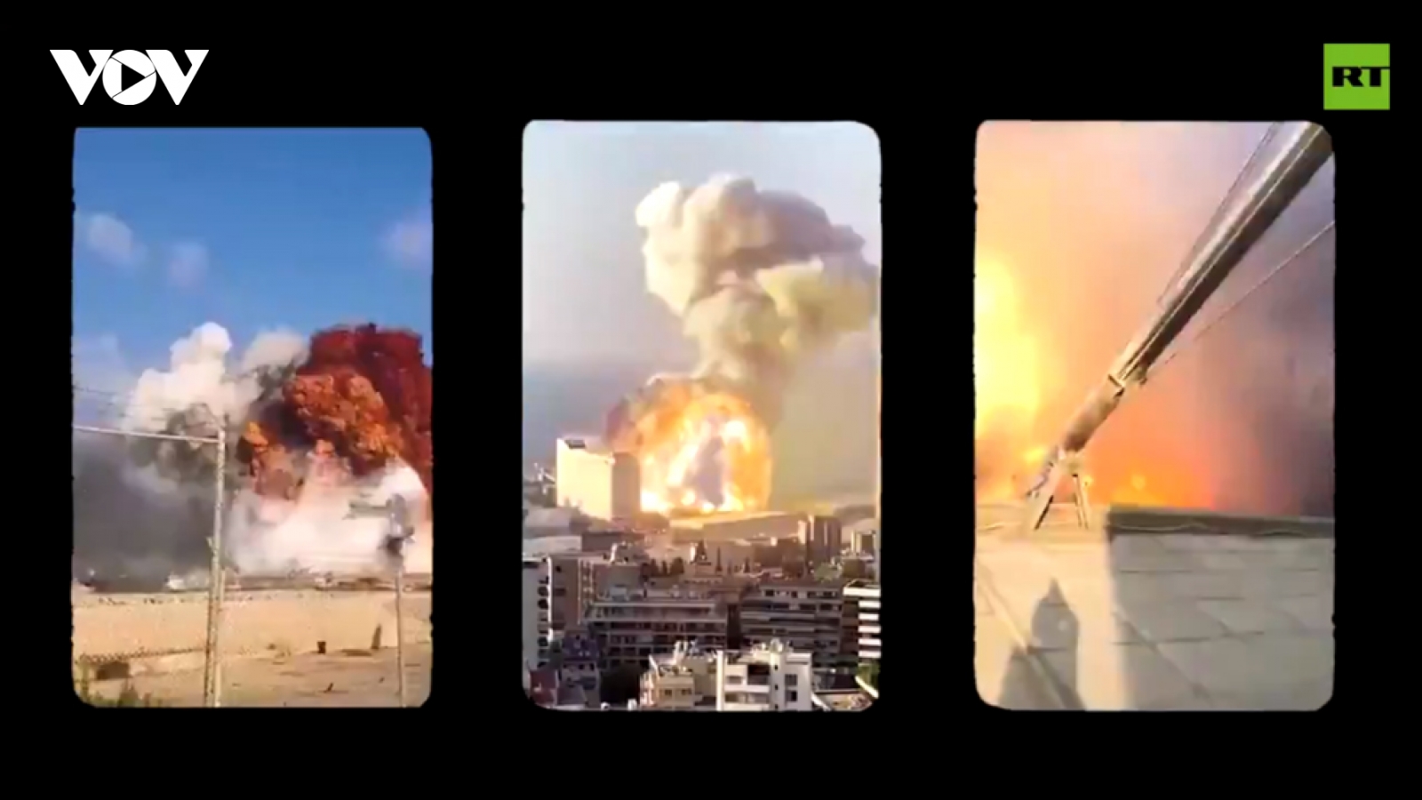 Hình ảnh vụ nổ kinh hoàng ở Beirut (Lebanon) qua 15 góc máy camera