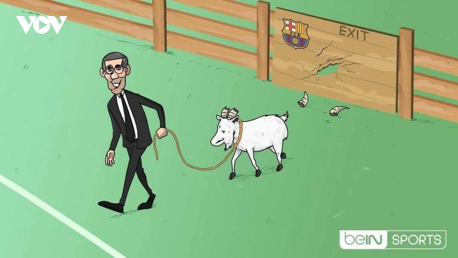 Biếm họa 24h: Chủ tịch Josep Maria Bartomeu đánh bại Messi