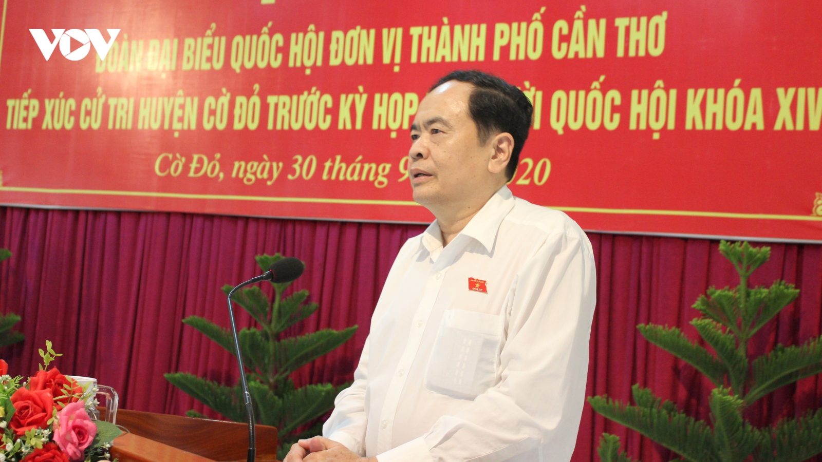 Chủ tịch Mặt trận Tổ quốc Việt Nam tiếp xúc cử tri tại Cần Thơ