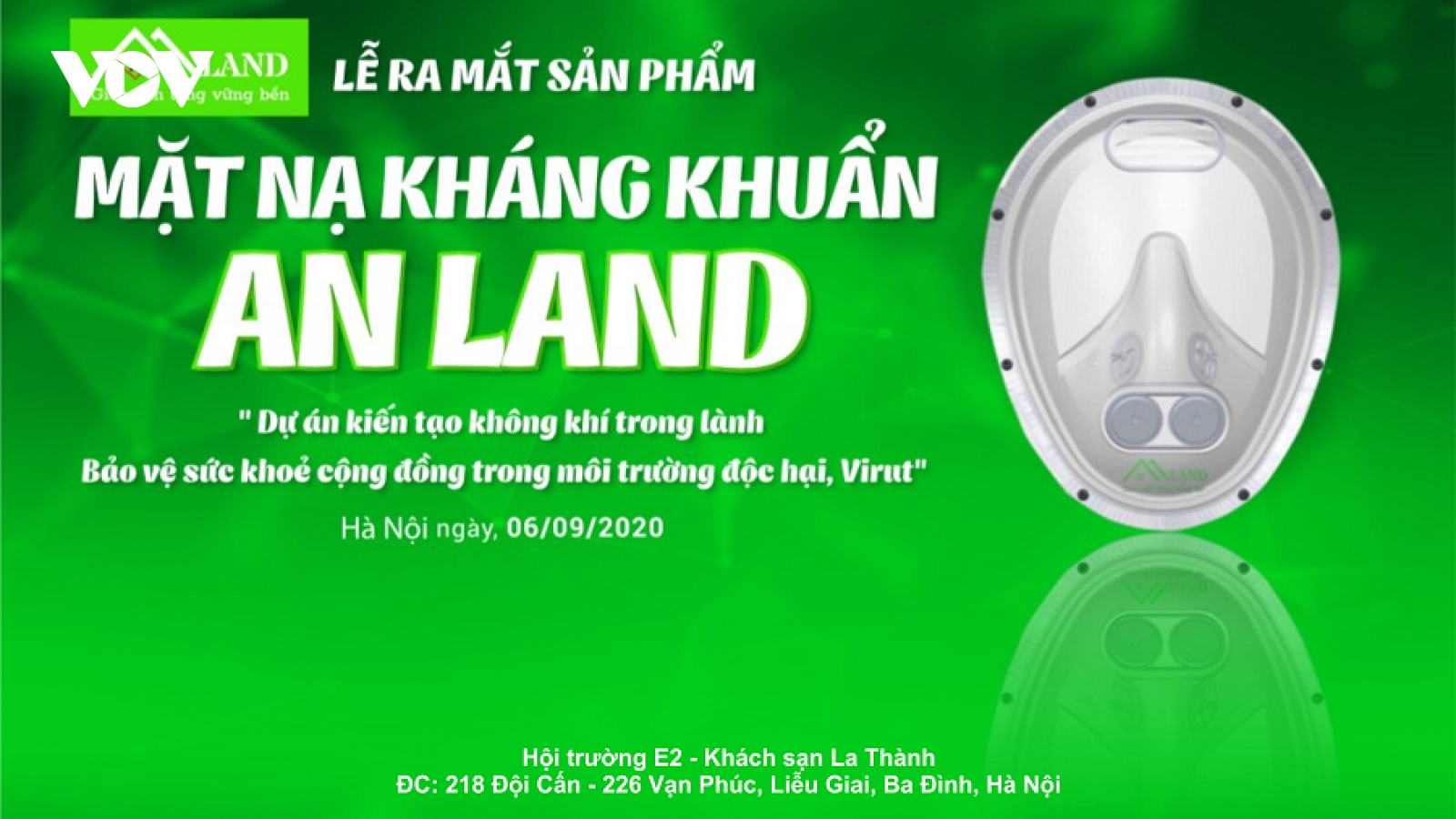 Ra mắt sản phẩm mặt nạ kháng khuẩn AN LAND