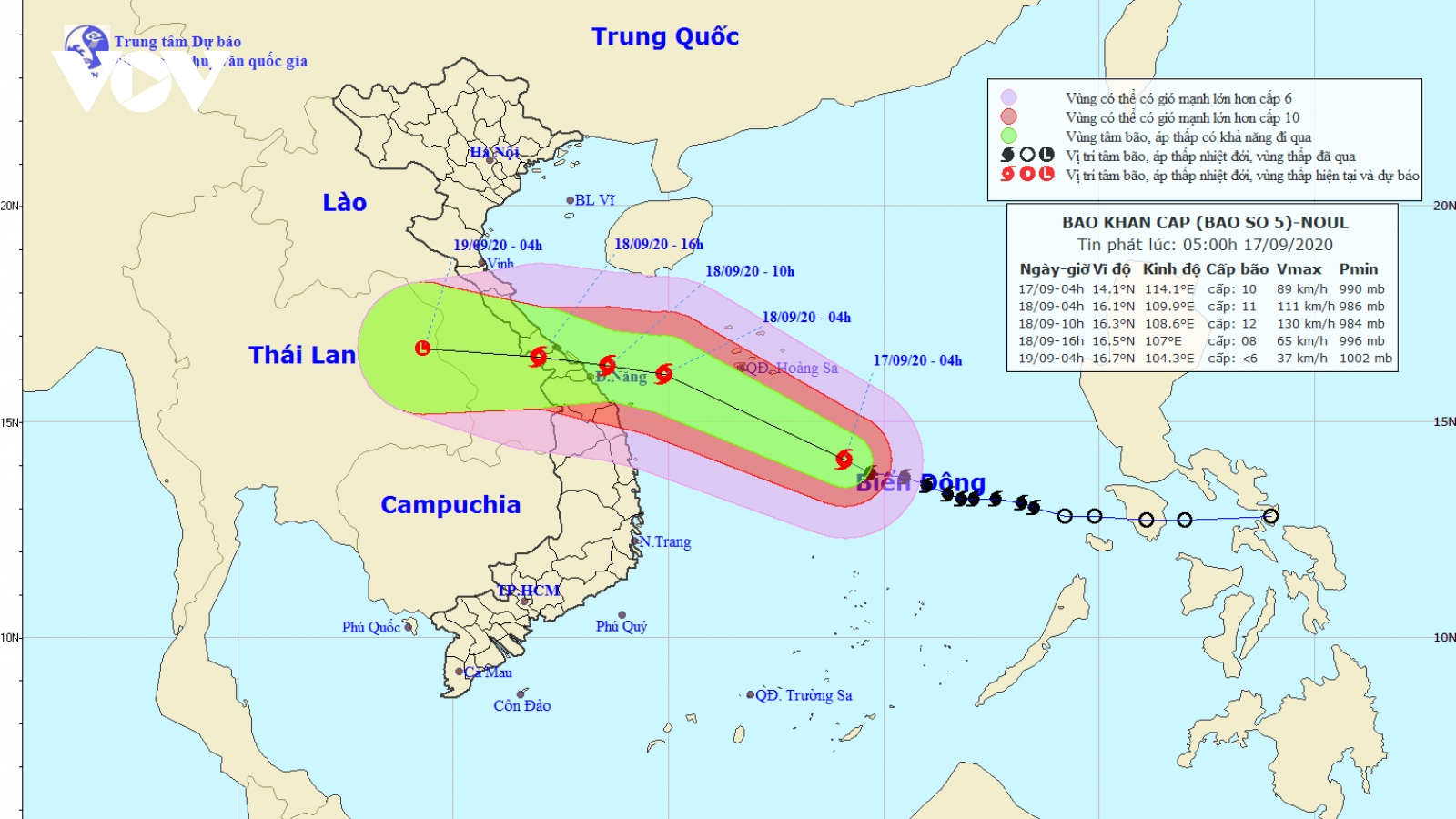 Storm Noul to bring heavy rain from September 17 afternoon