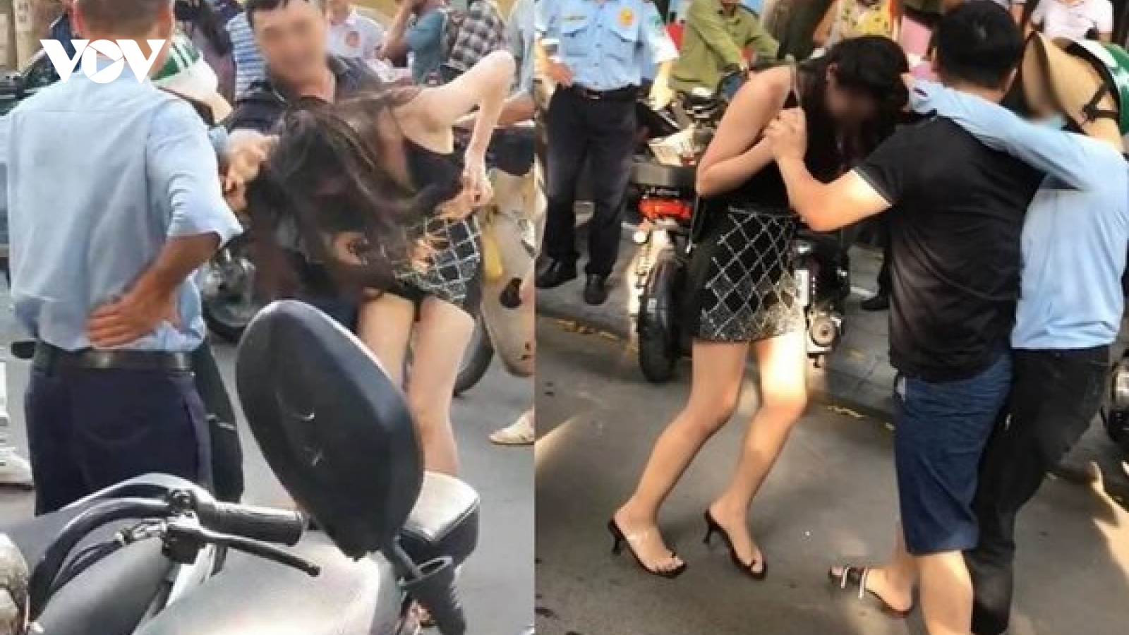 Đánh ghen trên phố có dấu hiệu vi phạm pháp luật