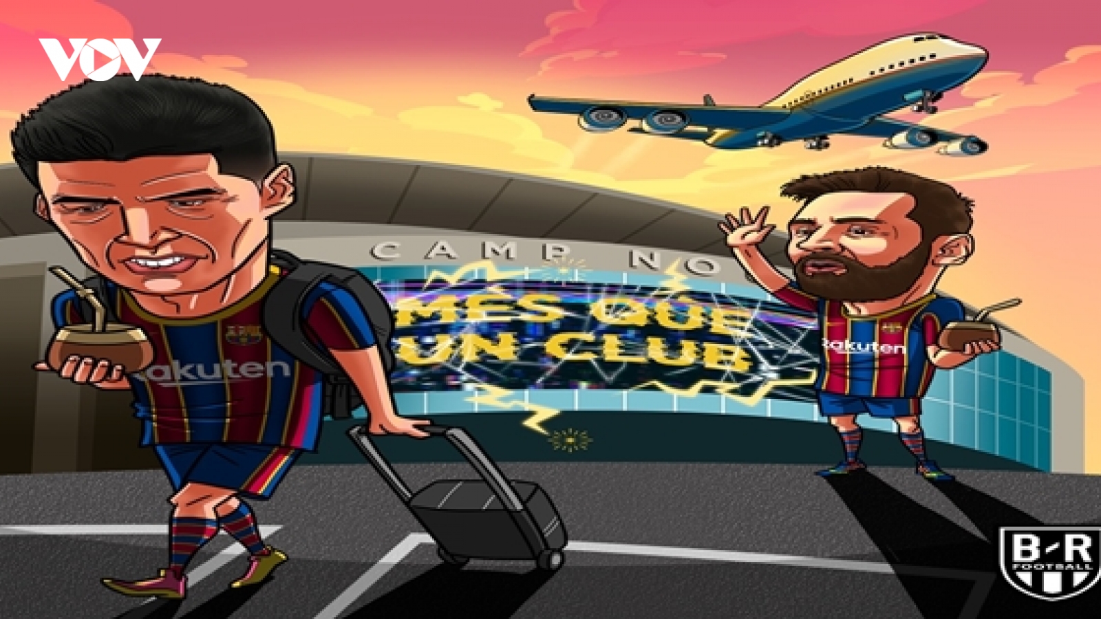 Biếm họa 24h: Lionel Messi ngậm ngùi tiễn Luis Suarez rời Barca