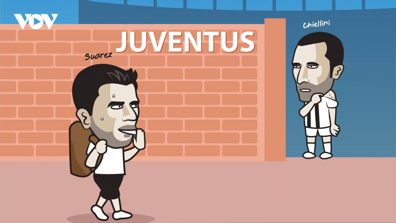 Biếm họa 24h: Chiellini chờ “tính sổ nợ” với Luis Suarez tại Juventus
