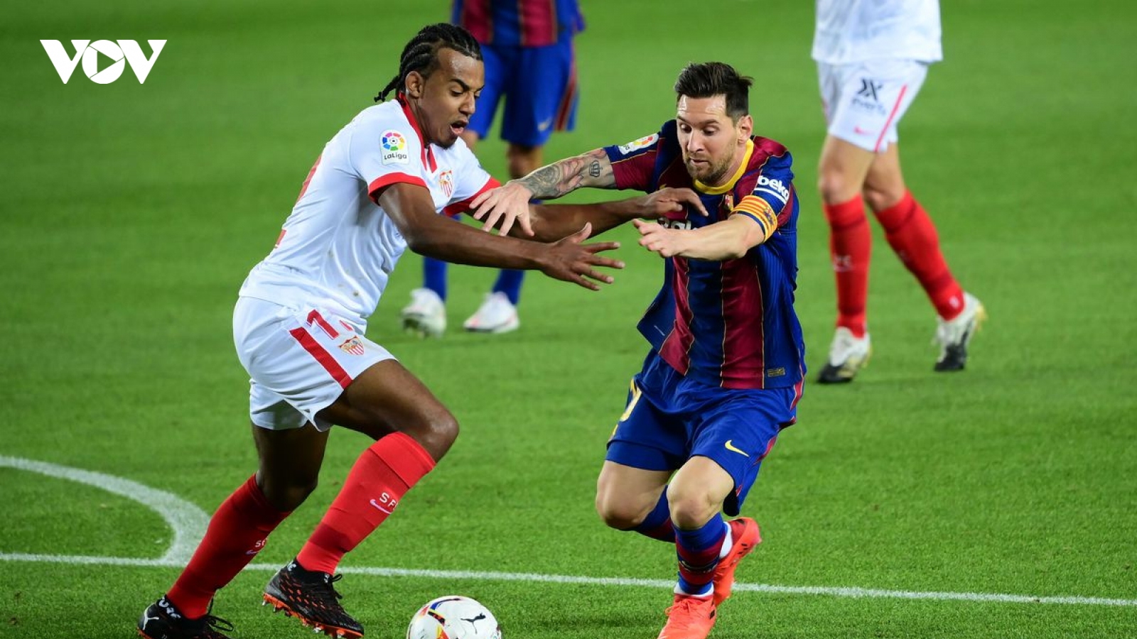 Messi vô duyên, Barca bị Sevilla cầm hòa