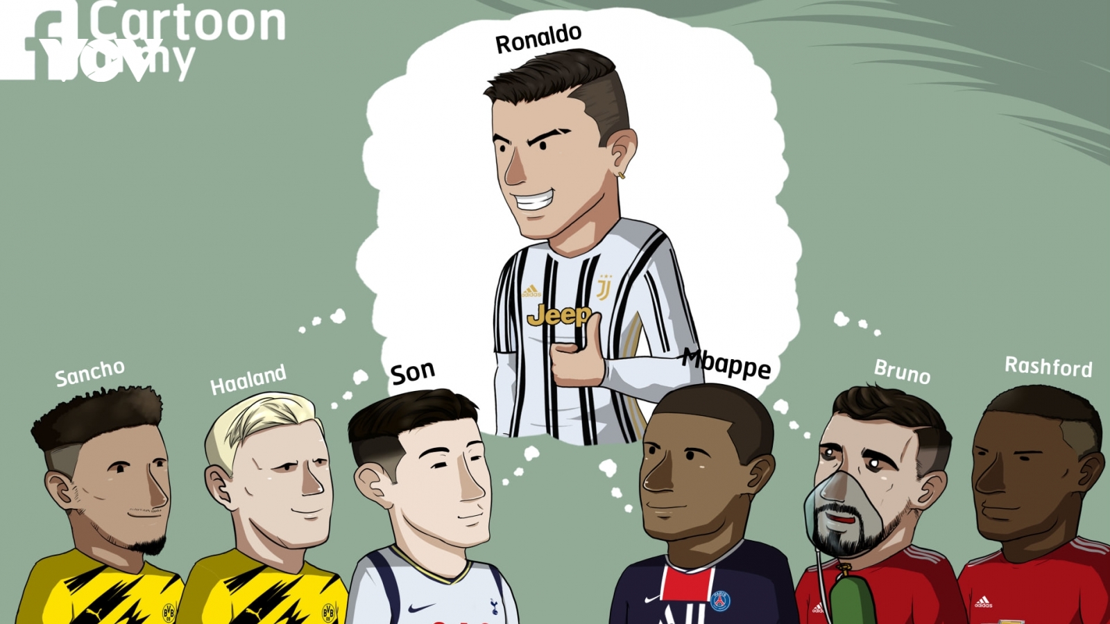 Biếm họa 24h: Ronaldo là thần tượng của nhiều sao trẻ