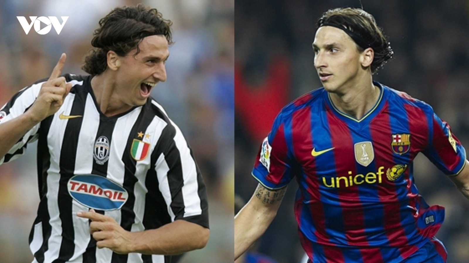 Zlatan Ibrahimovic và những ngôi sao từng khoác áo cả Juventus lẫn Barca