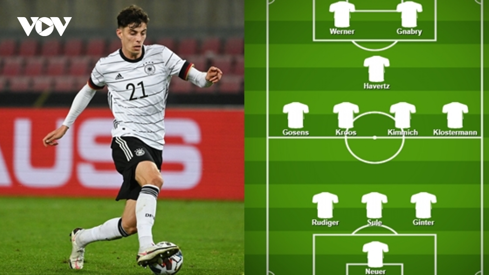 Đội hình dự kiến của Đức trước Thụy Sĩ: Kai Havertz tiếp đạn cho Timo Werner