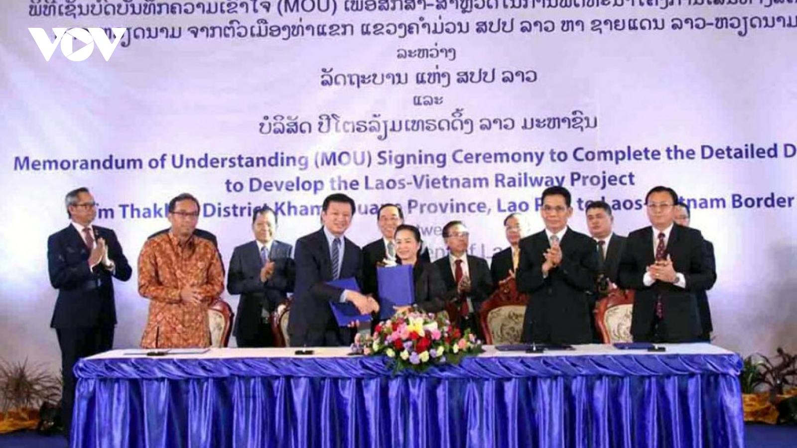 Lào thúc đẩy tiến độ triển khai dự án đường sắt Thakhek- Vũng Áng