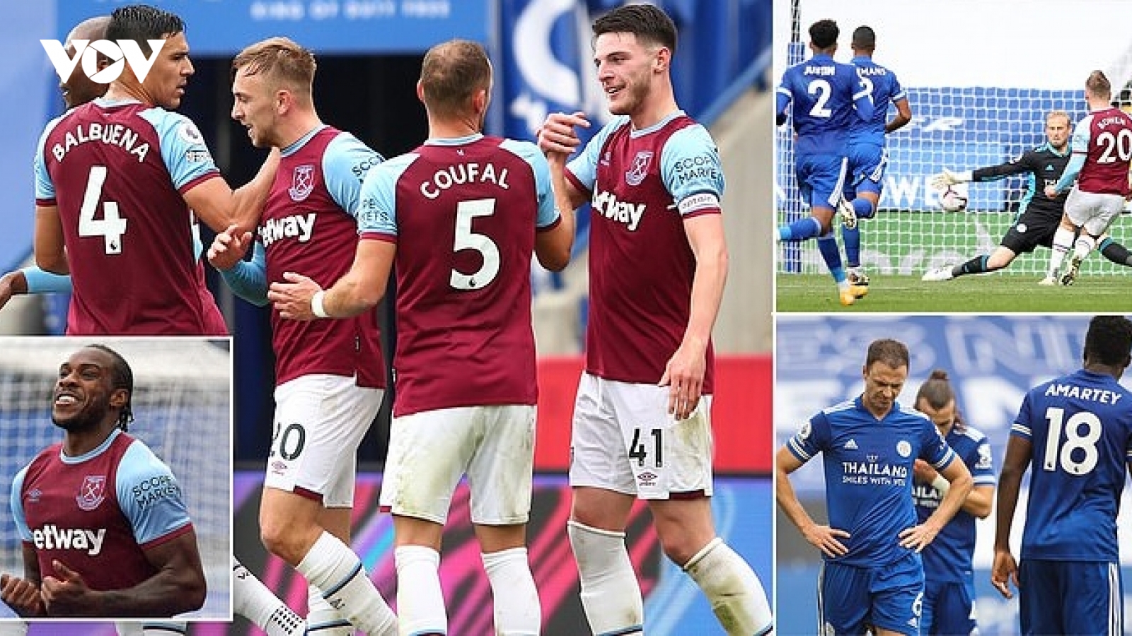 Thua thảm West Ham, Leicester chính thức mất ngôi đầu Premier League