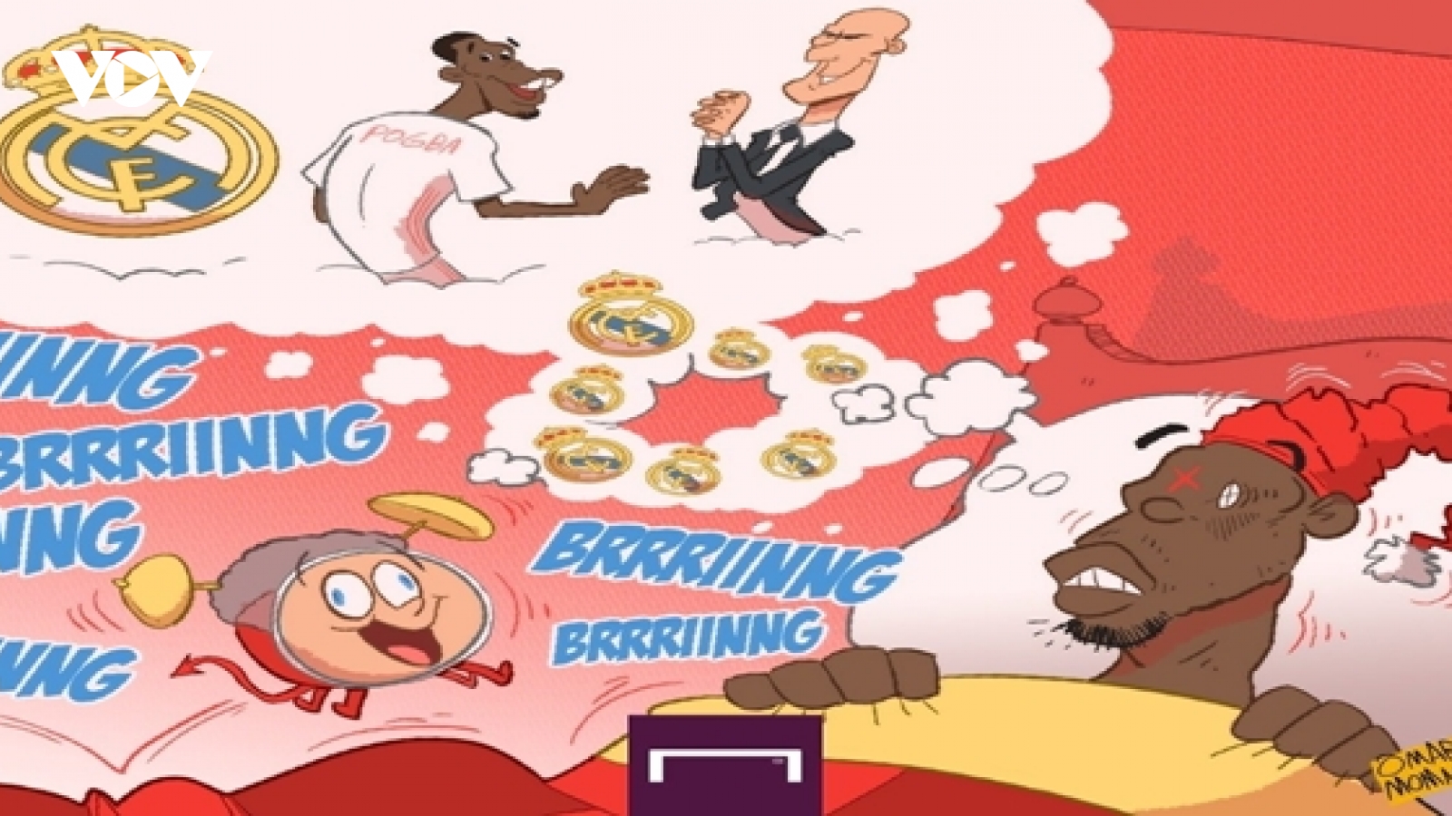 Biếm họa 24h: Paul Pogba ôm giấc mơ khoác áo Real Madrid