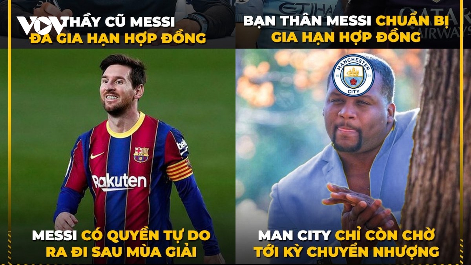 Biếm họa 24h: Guardiola háo hức chờ Messi đến Man City