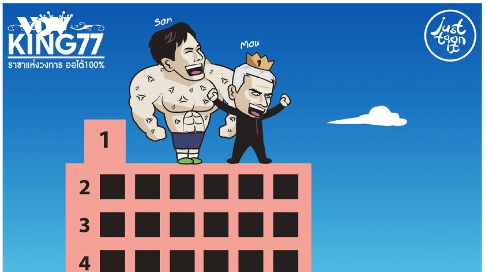 Biếm họa 24h: Son Heung-min đưa HLV Mourinho lên đỉnh Ngoại hạng Anh