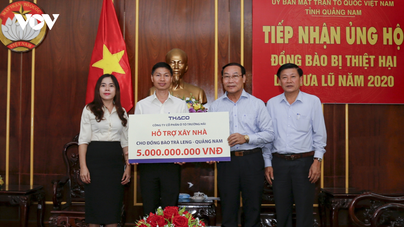 THACO hỗ trợ xây dựng lại ngôi làng cho đồng bào Trà Leng - Quảng Nam