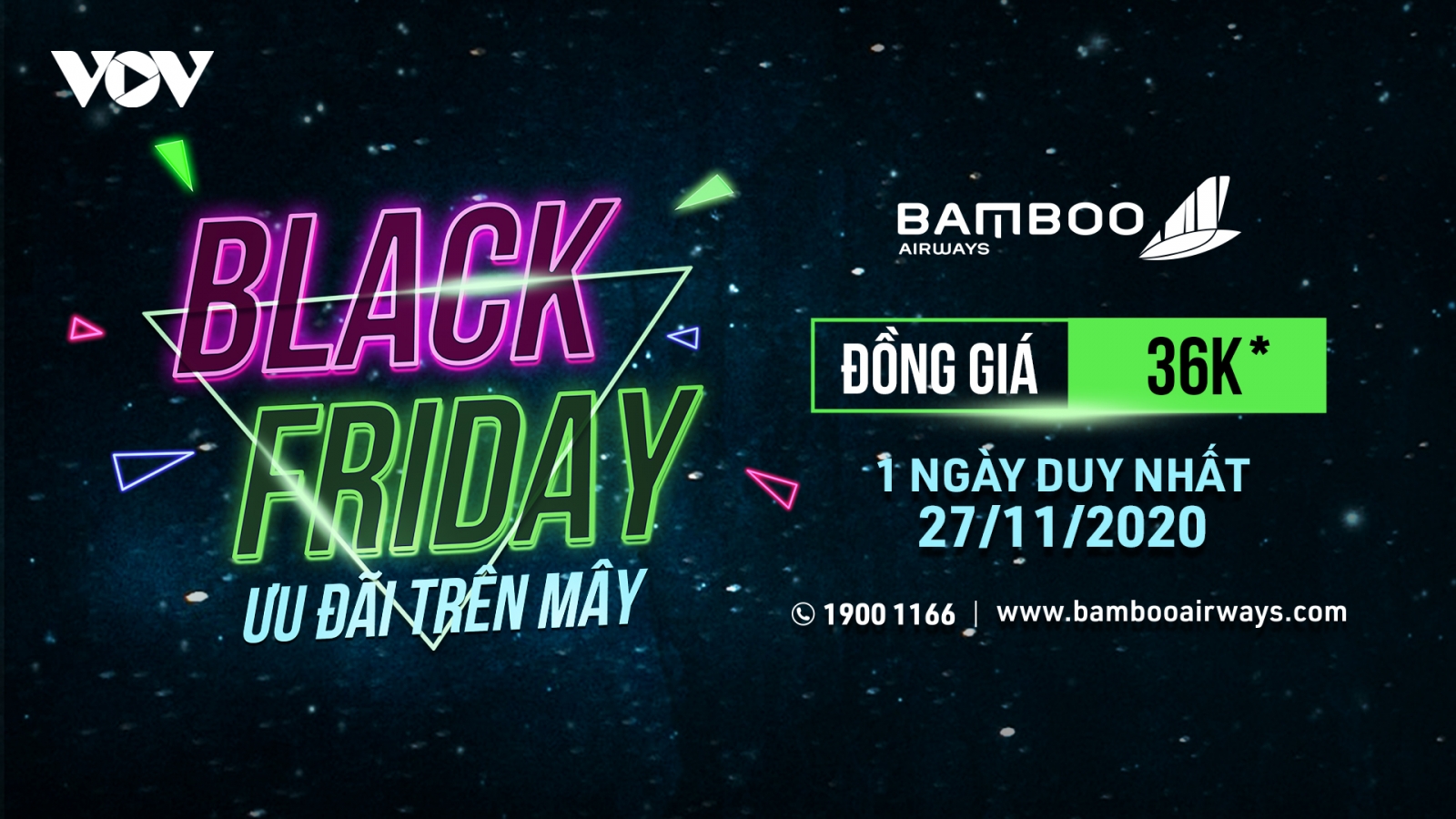 Bamboo Airways tung hàng ngàn vé giá 36.000 đồng ngày Black Friday