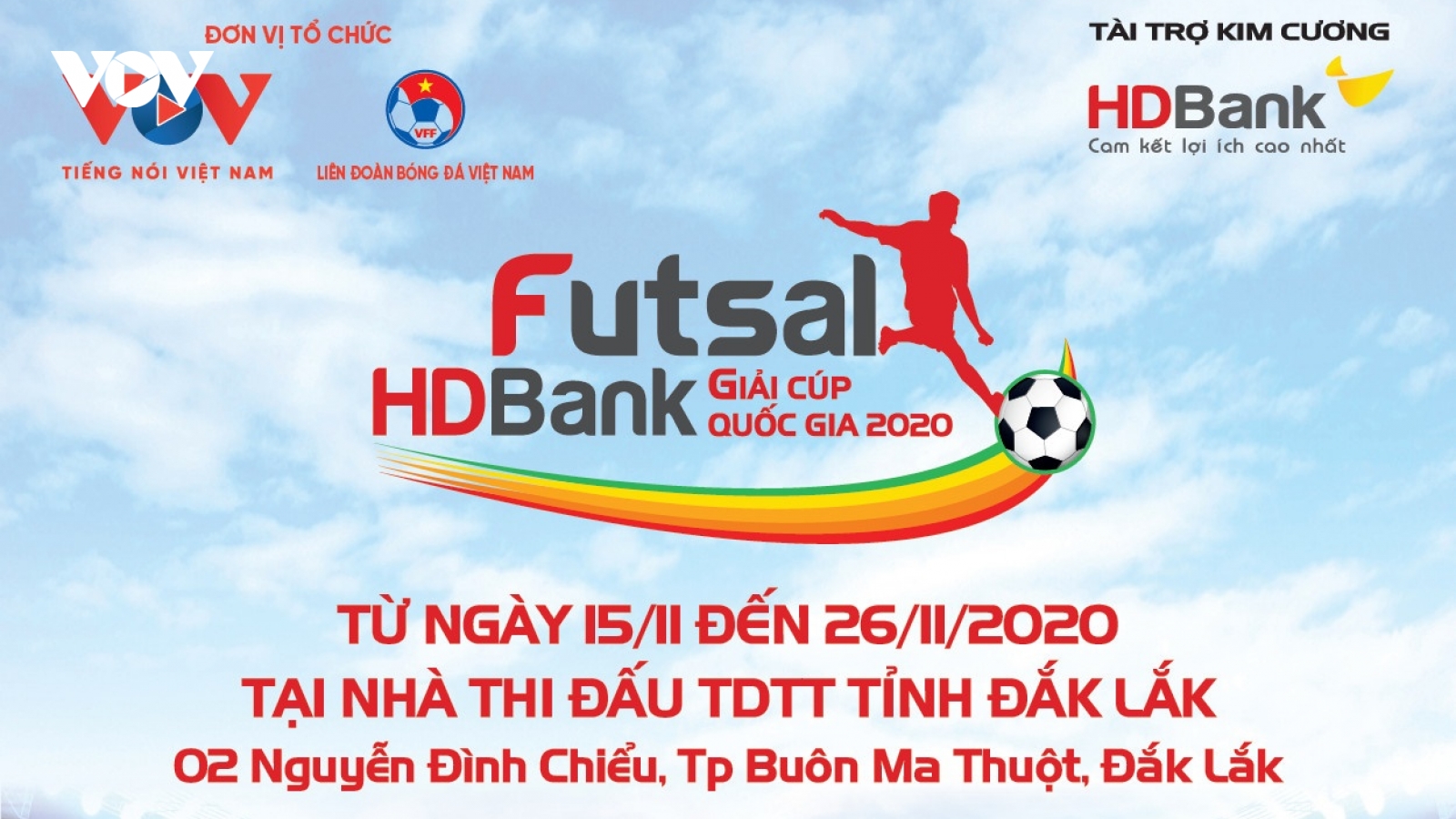 Xem trực tiếp Futsal HDBank Cúp Quốc gia 2020: Quảng Nam vs Cao Bằng