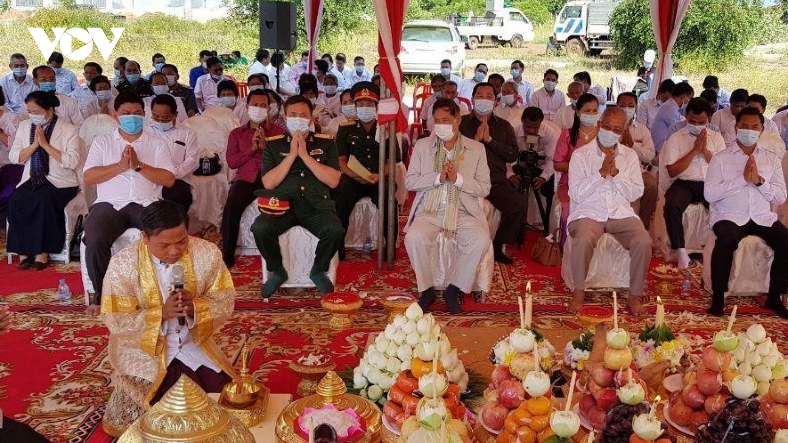 Khởi công xây dựng Đài hữu nghị Campuchia-Việt Nam ở Tbong Khmum