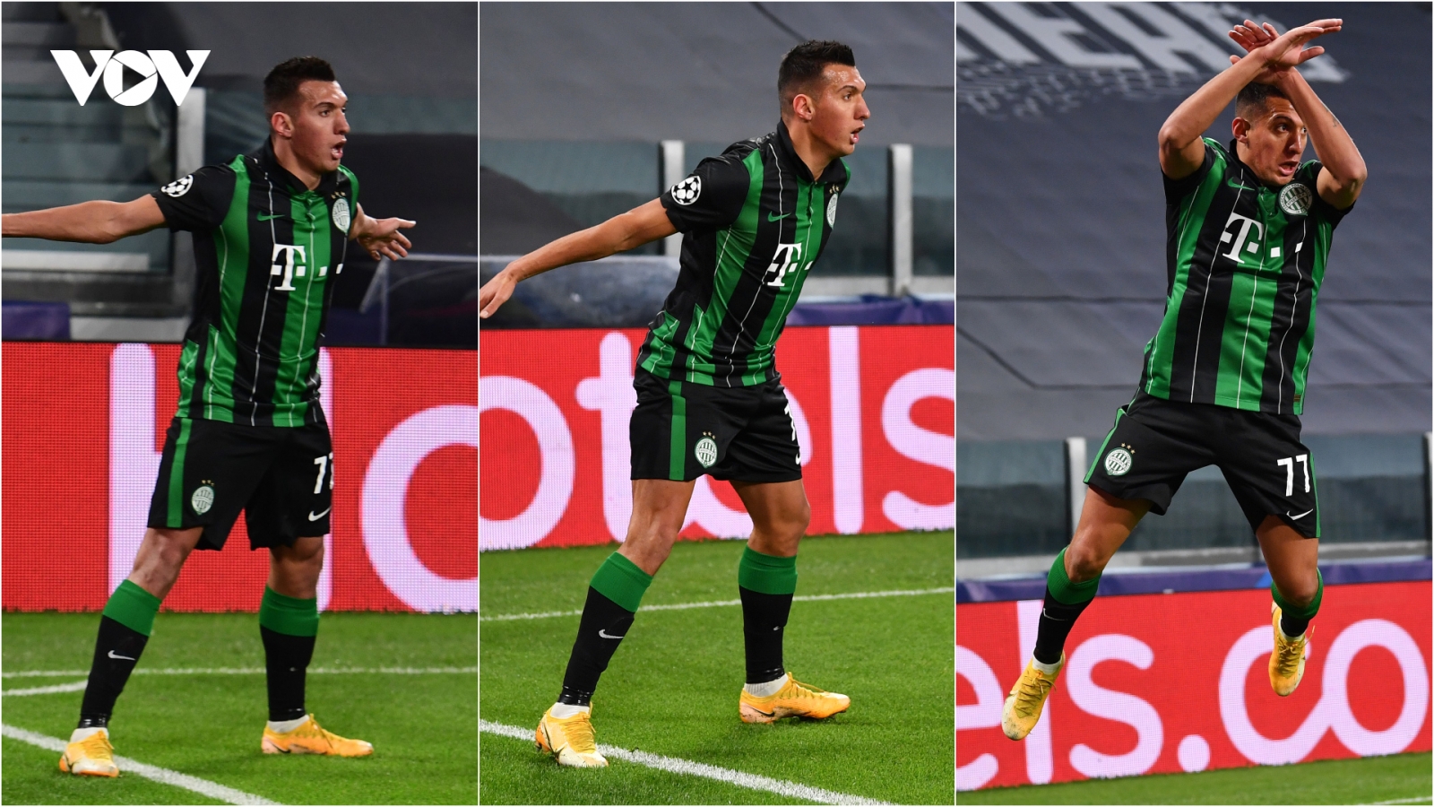 Đối thủ ăn mừng theo phong cách CR7 ngay trước mắt Cristiano Ronaldo