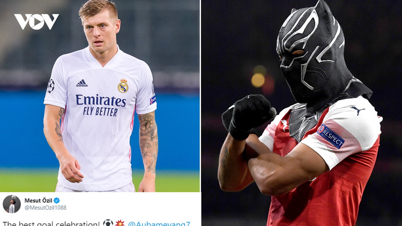 Ozil tỏa sáng trong cuộc khẩu chiến giữa Toni Kroos và Aubameyang